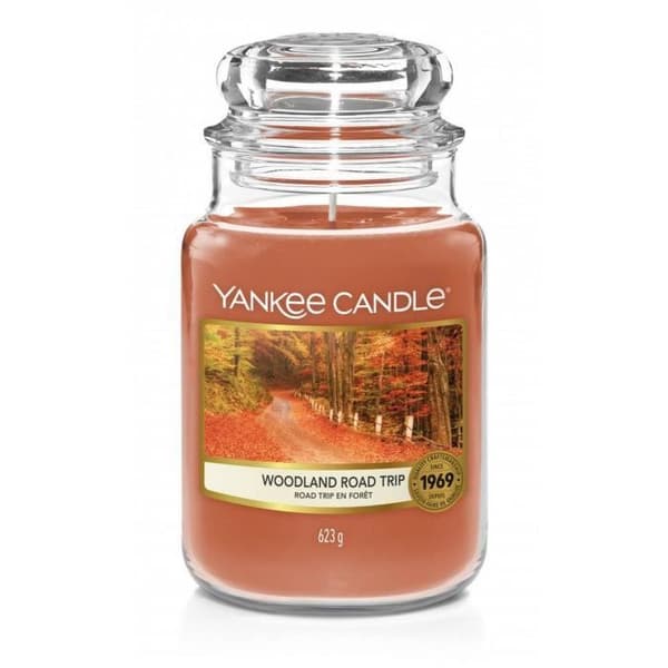 Doftljus - Yankee Candle - Woodland Road Trip - Orange - Paraffinvax - 10,7x16,8 cm
