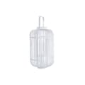 Miniatyrbild 1 av 3: Lykta DKD Home Decor Glas Vit Bambu (28 x 28 x 47 cm)