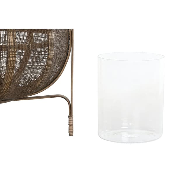 Ljusstakar DKD Home Decor Brun Naturell Bambu 35 x 35 x 47 cm