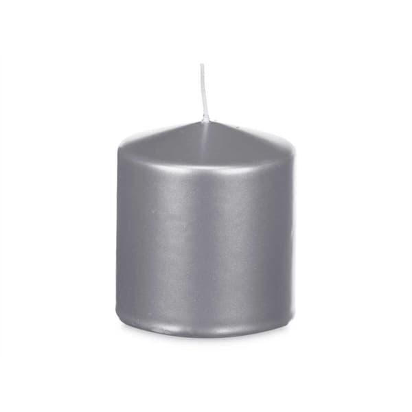 Ljus Acorde 92543 Silvrig 9 x 10 x 9 cm (12 antal)