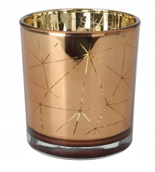 Glasljushållare för värmeljus 7x8cm