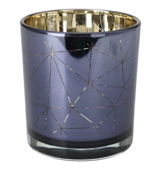 Glasljushållare för värmeljus 7x8cm