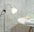 Miniatyrbillede 4 af 4: Grå gulvlampe LED stående Cleo E14+E27