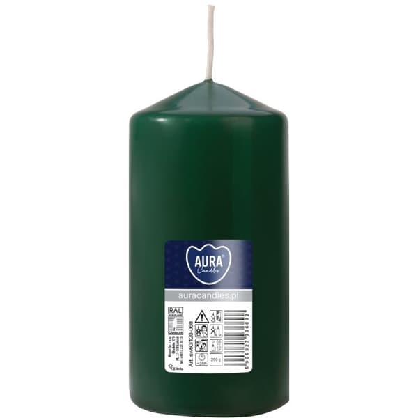 Elegantti pylväskynttilä 60/120 cm pullonvihreä