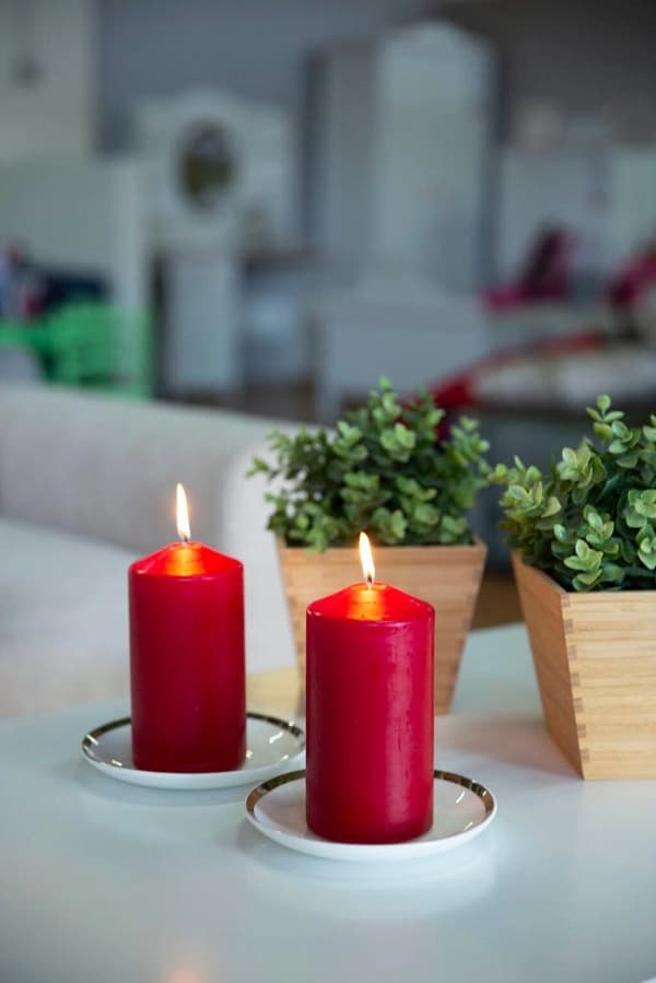 Ljuscylinder Röd 60/120 mm - Elegant atmosfär nära till hands