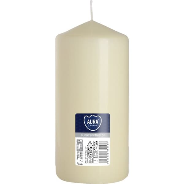 Elegant bloklys 70/150 mm i varm ecru-farve - perfekt atmosfære