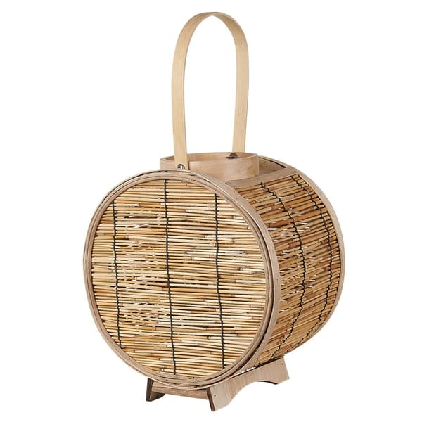 BISTAL Lanterne Træ 30 cm Naturlig Lumarko!