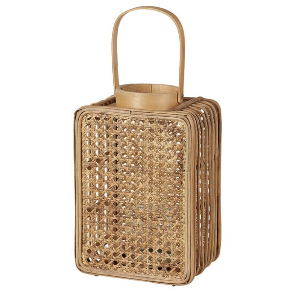 BANTUL Lantern Wood 28 cm Naturlig Lumarko!