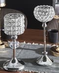 Miniatyrbild 3 av 6: Ljusstake ESTERNAY Metall 27 cm Silver Lumarko!