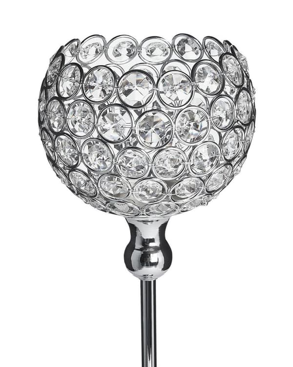 Ljusstake ESTERNAY Metall 27 cm Silver Lumarko!