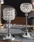 Miniatyrbild 2 av 6: Ljusstake ESTERNAY Metall 27 cm Silver Lumarko!