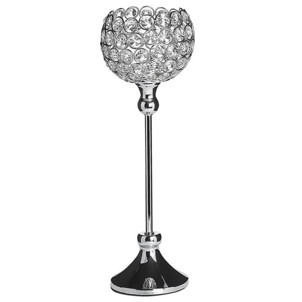 Ljusstake ESTERNAY Metall 27 cm Silver Lumarko!