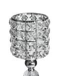 Miniatyrbild 5 av 7: Ljusstake AVORD Glas 33 cm Silver Lumarko!