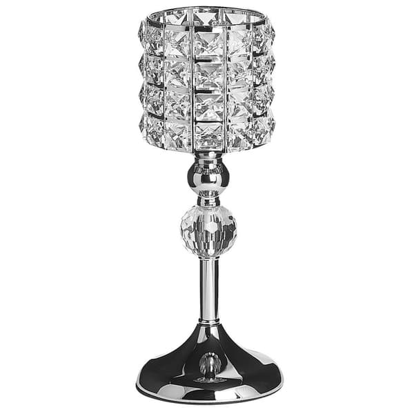 Ljusstake AVORD Glas 33 cm Silver Lumarko!