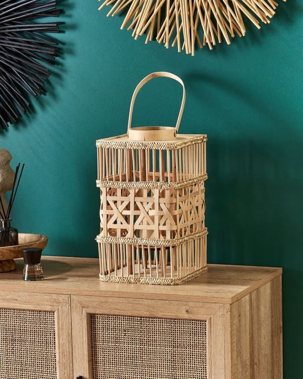 LUMBIS Lantern Wood 54 cm Naturlig Lumarko!