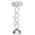 Miniatyrbild 1 av 7: Ljusstake OVIEDO Glas 27 cm Silver Lumarko!