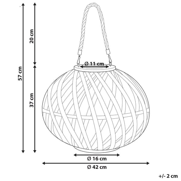 BESAH Lykta Trä 37 cm Svart Lumarko!