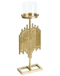 Miniatyrbild 4 av 7: NIAS Metallljusstake 53 cm Guld Lumarko!
