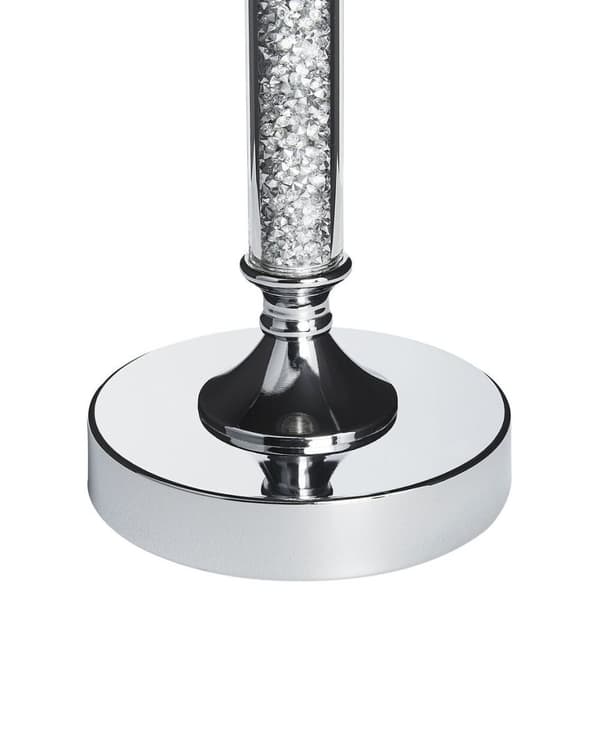 ABBEVILLE Ljusstake Glas 48 cm Silver Lumarko!
