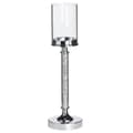 Miniatyrbild 1 av 6: ABBEVILLE Ljusstake Glas 48 cm Silver Lumarko!