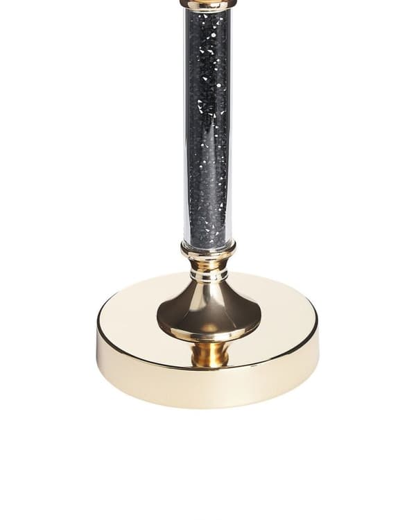 ABBEVILLE Ljusstake Glas 41 cm Svart Lumarko!