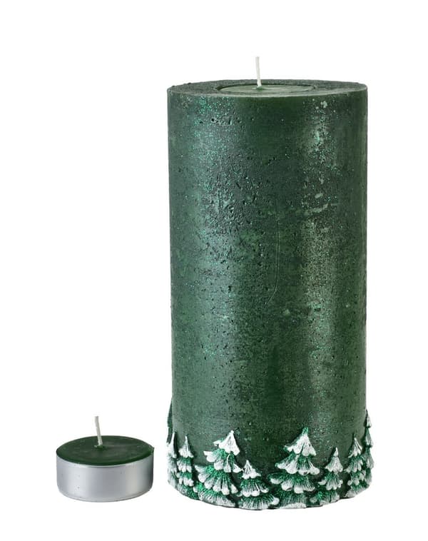 Ljuslykta Cylinder Skogsgrön 240 Lumarko!