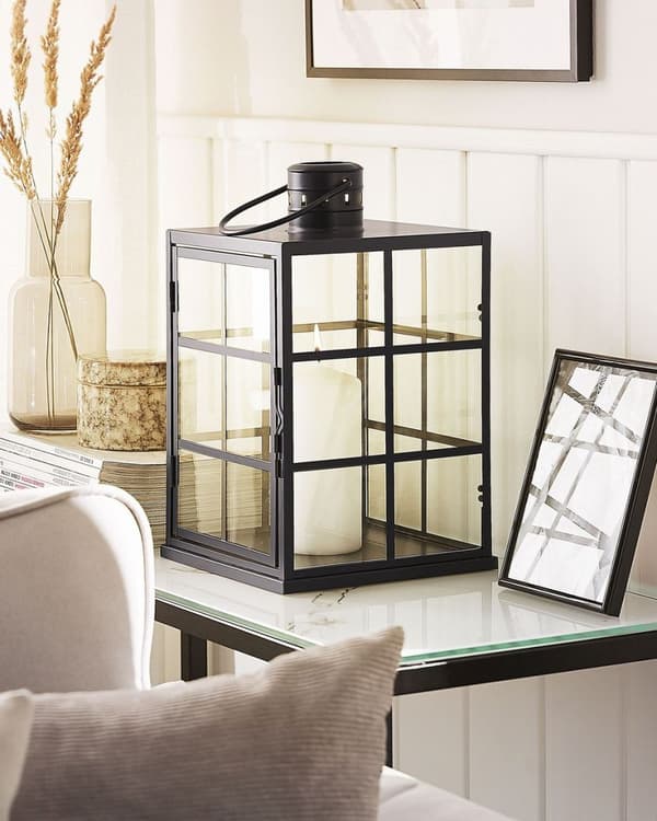 BINTAN Lantern Metal 33 cm Svart Lumarko!