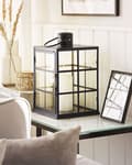 Miniatyrbild 2 av 8: BINTAN Lantern Metal 33 cm Svart Lumarko!