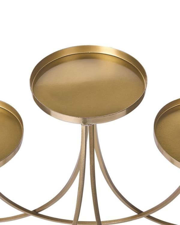 Ljusstake BUARAN Metall 38 cm Guld Lumarko!