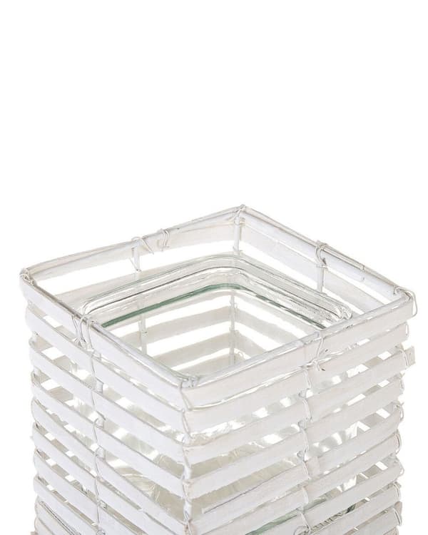 Set med 3 ljusstakar MAROLA 54/34/20 cm Vita Lumarko!