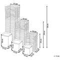 Miniatyrbild 9 av 9: Set med 3 ljusstakar MAROLA 54/34/20 cm Vita Lumarko!