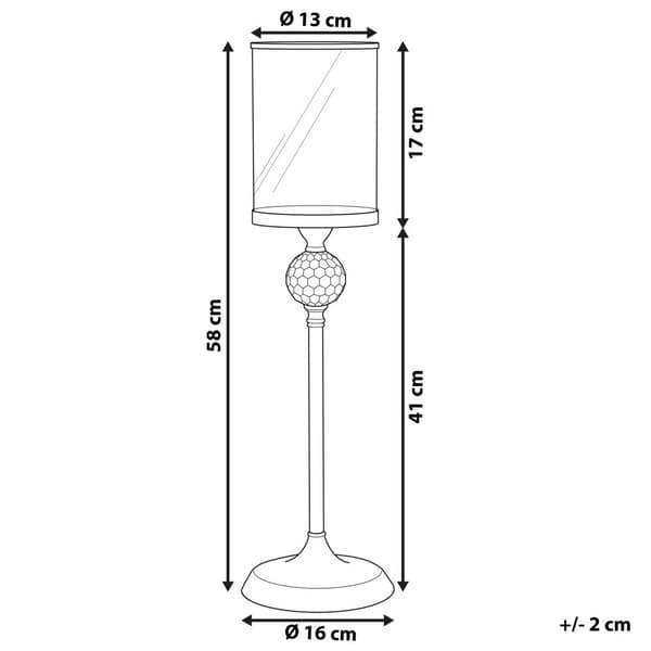 COTUI Ljusstake Glas 58 cm Silver Lumarko!