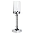 Miniatyrbild 1 av 6: ABBEVILLE Ljusstake Glas 41 cm Silver Lumarko!