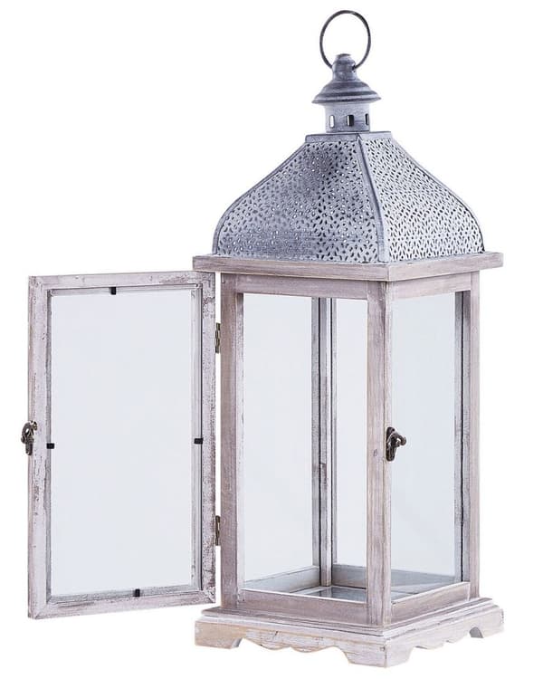 Metalllykta 47 cm vit SAMAR Lumarko!