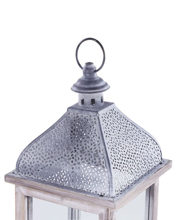 Metalllykta 47 cm vit SAMAR Lumarko!