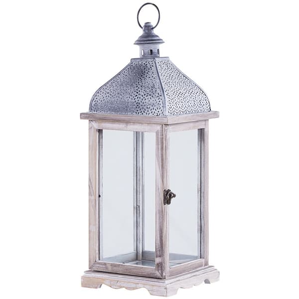 Metalllykta 47 cm vit SAMAR Lumarko!