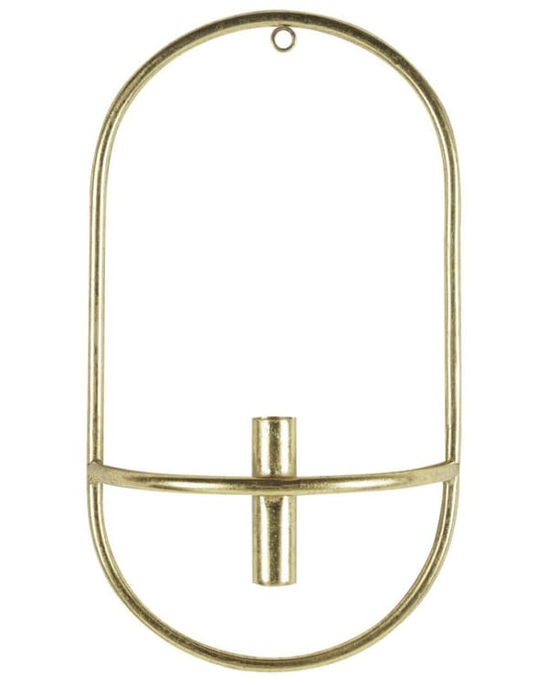 Set med 2 väggljusstakar metall guld CAVIANA Lumarko!
