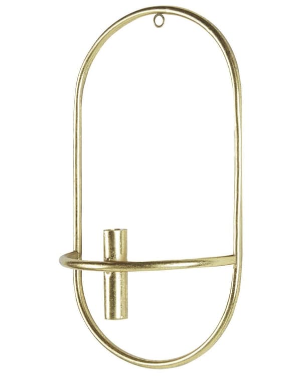 Set med 2 väggljusstakar metall guld CAVIANA Lumarko!