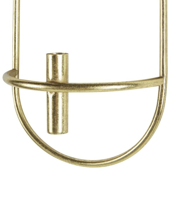 Set med 2 väggljusstakar metall guld CAVIANA Lumarko!