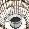 Miniatyrbild 3 av 3: Ljusstakar DKD Home Decor Metall Bambu (30 x 30 x 32 cm)