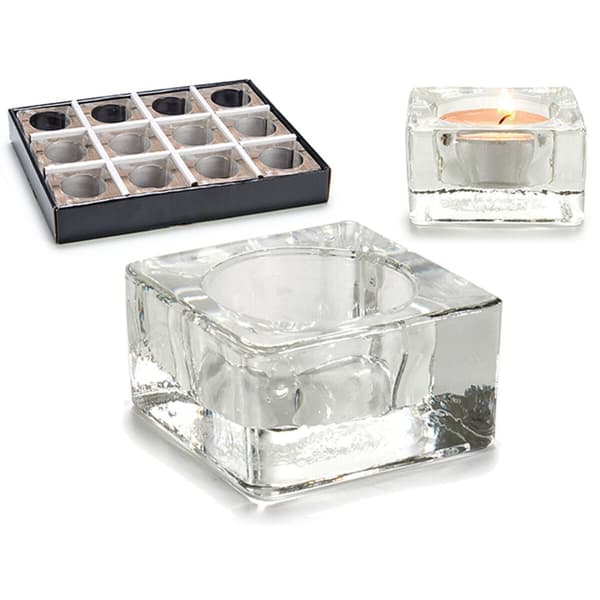 Ljusstakar Transparent Glas 6 x 3 x 6 cm (12 antal)