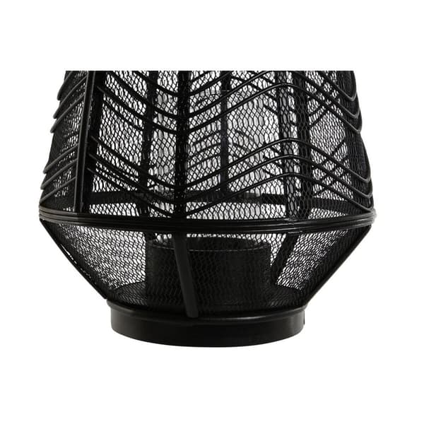 Ljusstakar Home ESPRIT Svart Metall 27,5 x 27,5 x 40 cm