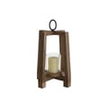 Miniatyrbillede 5 af 5: Lyseholder Home ESPRIT Brun Natur Krystal Mangotræ 25 x 25 x 35 cm