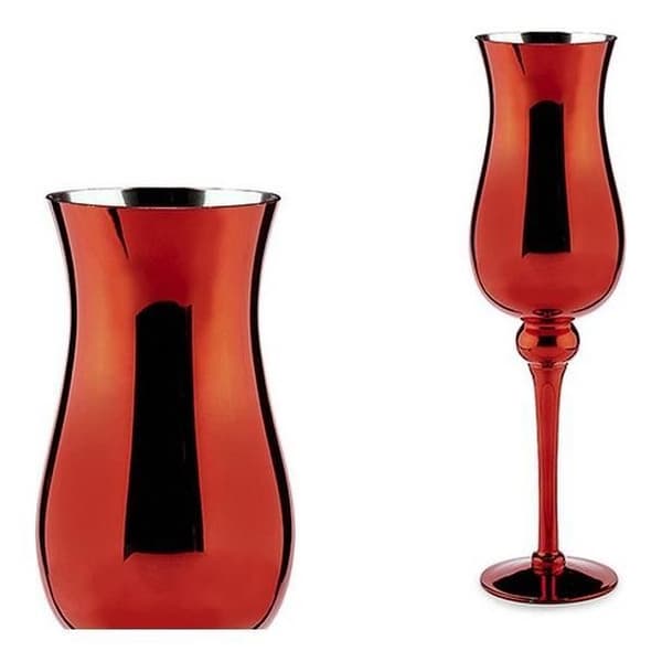 Ljushållare i glas (13,5 x 4,5 x 13,5 cm)