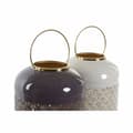 Miniatyrbillede 2 af 3: Lyseholder DKD Home Decor Beige Aluminium 24 x 24 x 57 cm Malva (2 enheder)