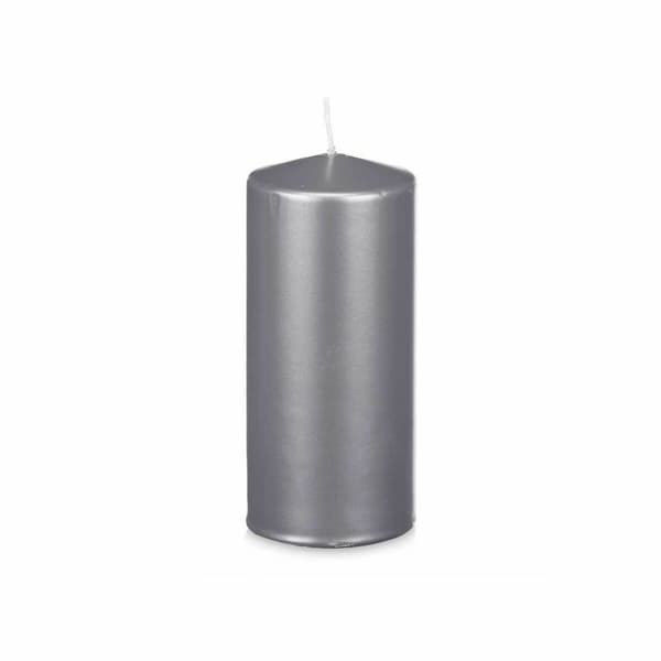 Stearinlys Acorde 92547 Sølvfarvet 9 x 20 x 9 cm (8 enheder)