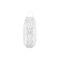 Miniatyrbillede 1 af 4: Lyseholder Home ESPRIT Hvid flet Krystal 34 x 34 x 80 cm