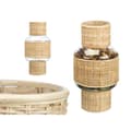 Miniatyrbild 3 av 3: Ljusstakar SG-29652 Transparent Naturell Glas Rattan 18 x 38 x 18 cm (4 antal)