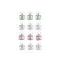 Miniatyrbillede 1 af 4: Gadelampe Home ESPRIT Hvid Grøn Pink Krystal Jern Shabby Chic 7 x 7 x 10 cm (3 Dele) (4 enheder)