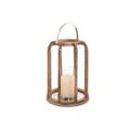 Miniatyrbillede 4 af 4: Lyseholder Home ESPRIT Brun Sølvfarvet Natur Krystal Mangotræ 30 x 30 x 42 cm